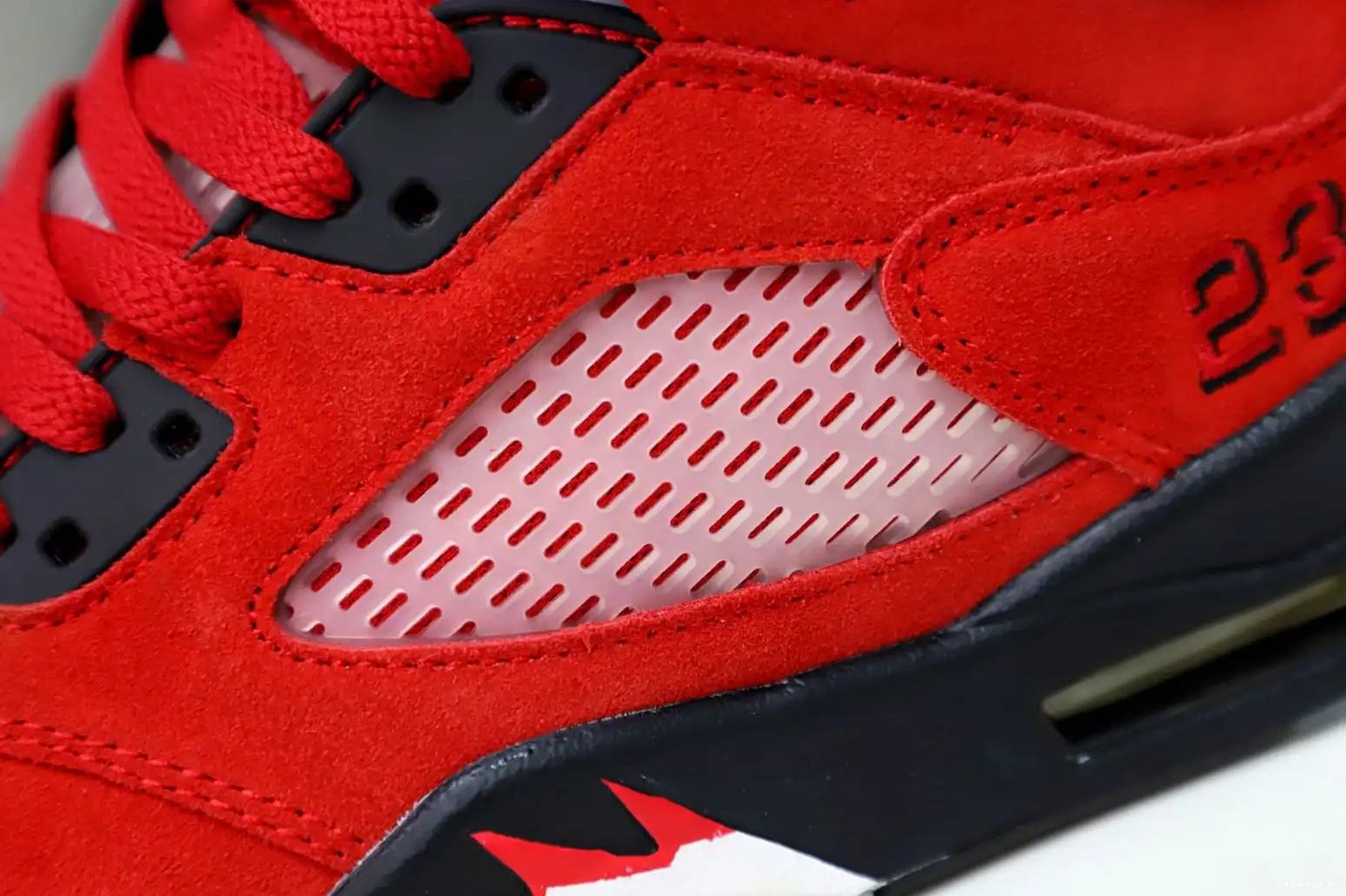 SUEDE RAGING Kimikick RETRO BULL AIR 5 JORDAN RED 0819